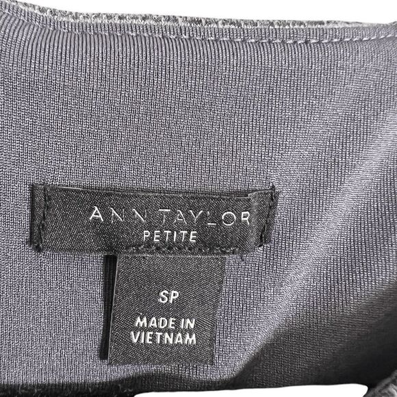 Ann Taylor Womens Midi Dress PS Grey Boss Babe Core - Picture 3 of 3